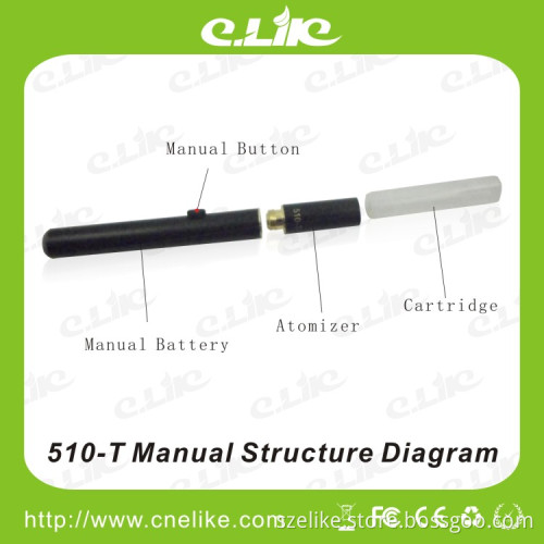 No Leak Clear Tank Atomizer for 510-T Electrion Cigarette
